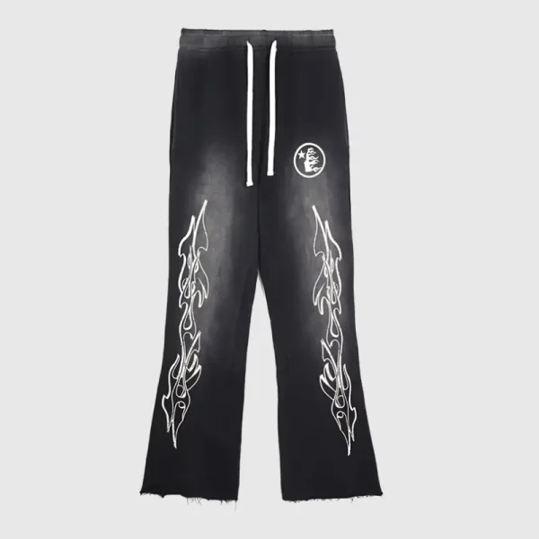 Hellstar Flame Sweatpants Grey – RondevuNC
