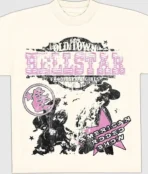 Hellstar Amercian Rodeo Show T Shirt Cream (1)
