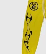 Hellstar Flame Flare Sweatpants Yellow (1)