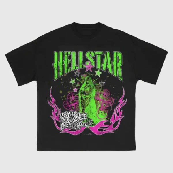 Hellstar Invisible Enemies T Shirt Black (2)