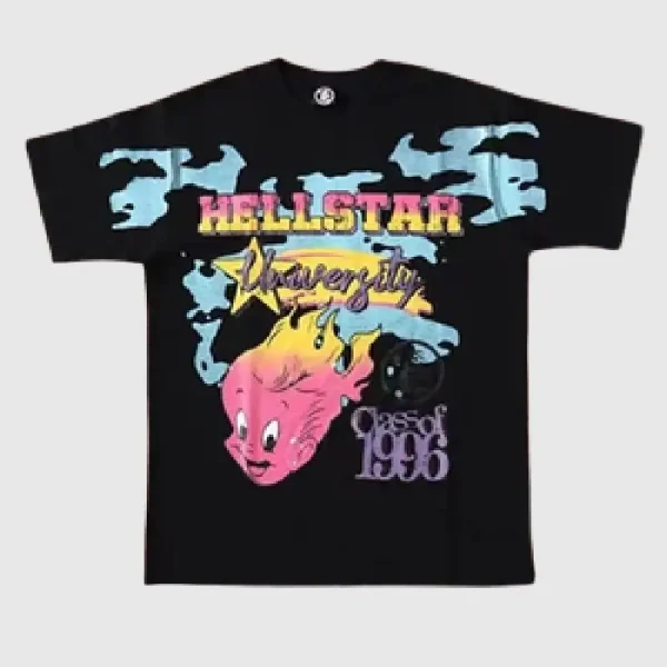 Hellstar PAth To Paradise T Shirt Black (2)