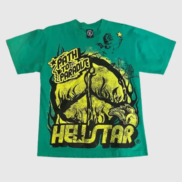 Hellstar Path To Paradise T Shirt Green