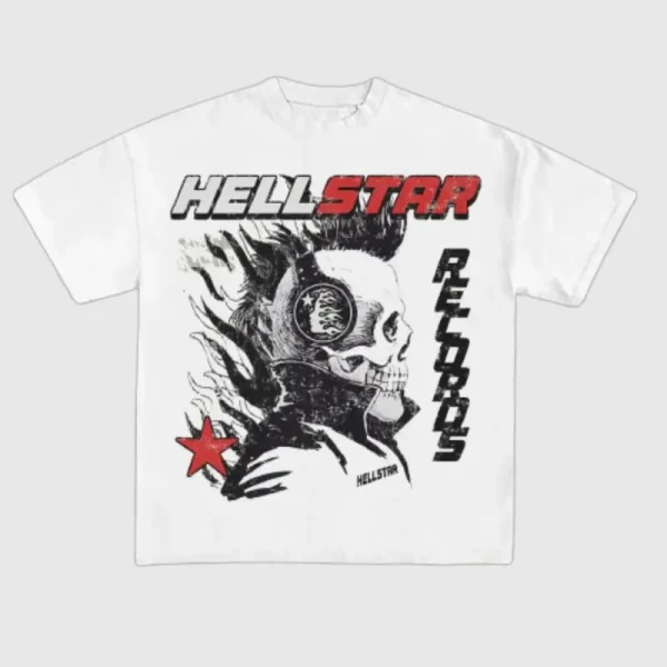 Hellstar Records T Shirt White (2)