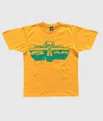 Hellstar Studios Jesus Emblem T Shirt Yellow (2)