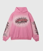 Hellstar Studios Records Hoodie Pink (2)