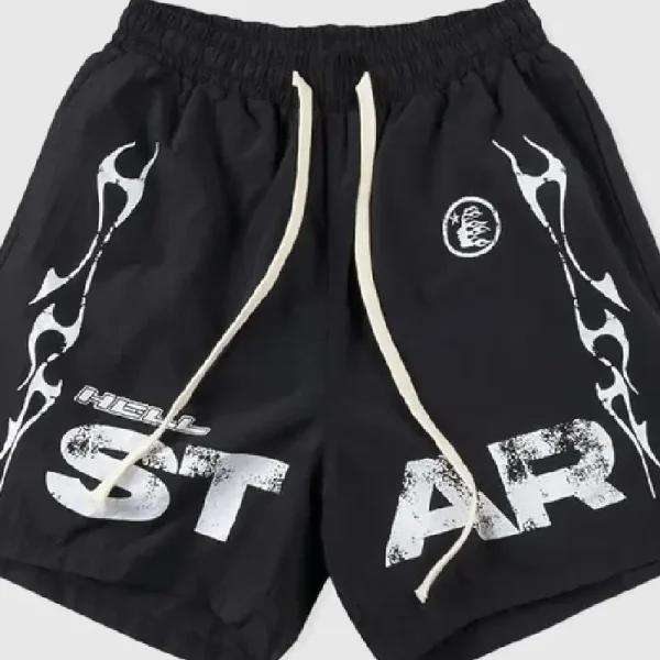 Hellstar Studios Records Star Shorts Black (2)