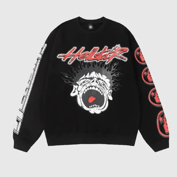 Hellstar Studios Records Sweater Black (1)