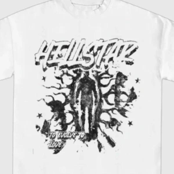 Hellstar To Evolve To Love T Shirt White (1)