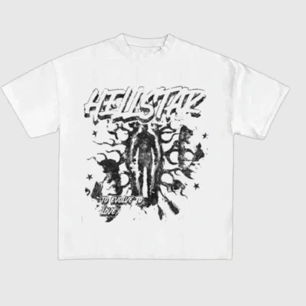 Hellstar To Evolve To Love T Shirt White (2)