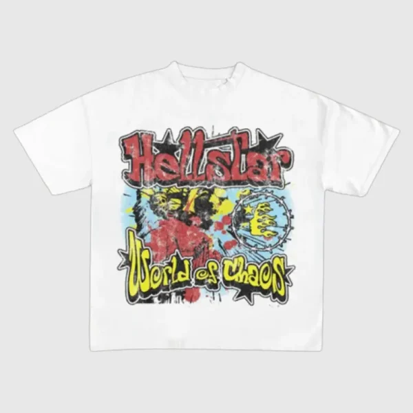 Hellstar World T Shirt White (2)