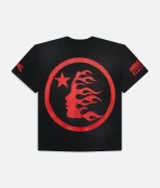 Hellstar Beat Us! T Shirt Red Black (1)
