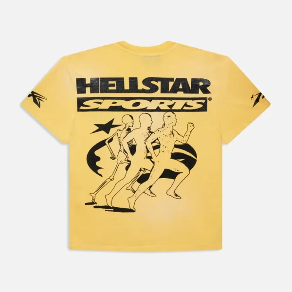 Hellstar Marathon T Shirt Yellow (1)