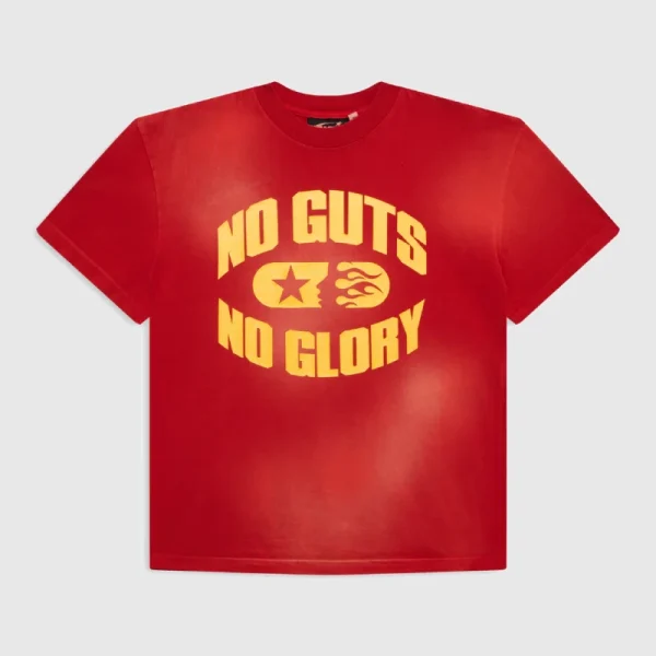 Hellstar No Guts No Glory T Shirt Red (2)