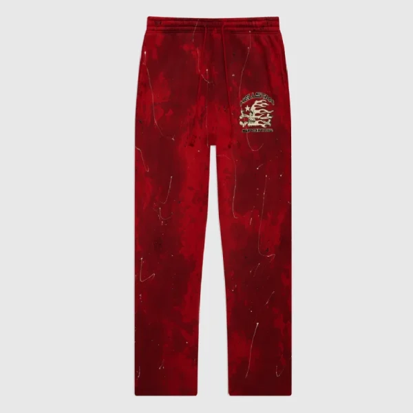 Hellstar Red Tye Dye Sweatpants (2)