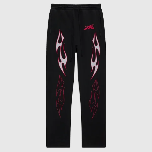 Hellstar Sports Future Flame Sweatpants Black (2)