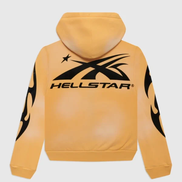 Hellstar Sports Zip Up Hoodie Yellow (1)